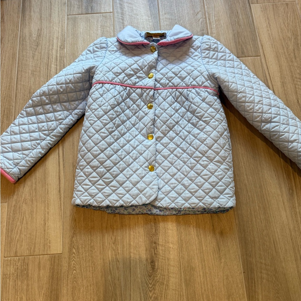 Size 10 The Beaufort Bonnet Company Quilted Jacket with Pink Accents